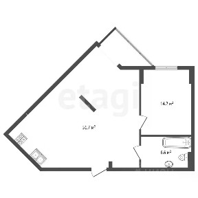 Продаются 2-комн. апартаменты, 72,5 м²