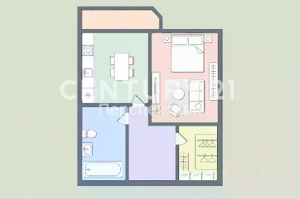 Продается 1-комн. квартира, 43 м²