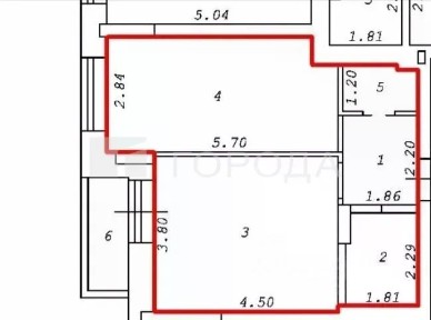 Сдается 1-комн. квартира, 44 м²