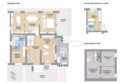 Продается 3-этажный коттедж, 585 м²