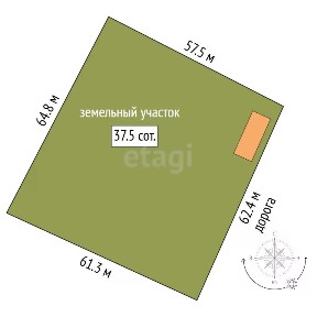 Продается участок, 37,46 сот.