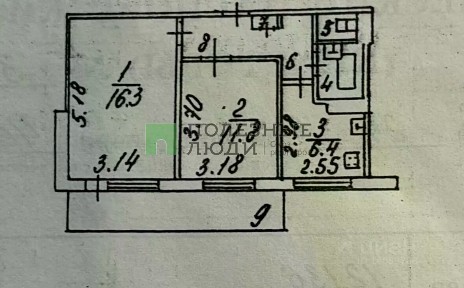 Продается 2-комн. квартира, 44 м²