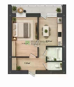 Продается 1-комн. квартира, 34,2 м²