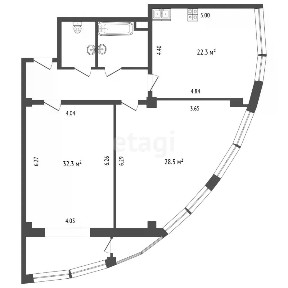 Продается 3-комн. квартира, 100 м²