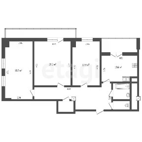 Продается 3-комн. квартира, 90,9 м²