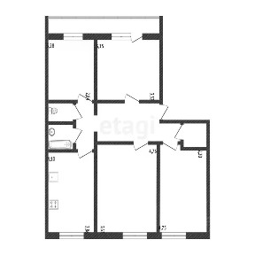 Продается 4-комн. квартира, 77,2 м²