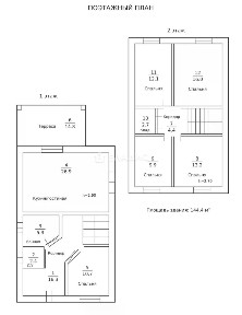 Продается 2-этажный дом, 140 м²