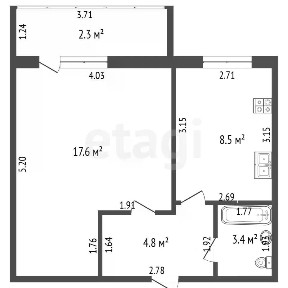 Продается 1-комн. квартира, 36,6 м²