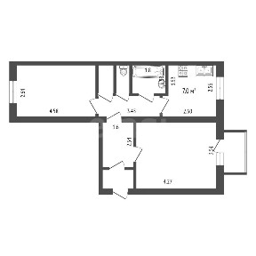 Продается 2-комн. квартира, 49 м²