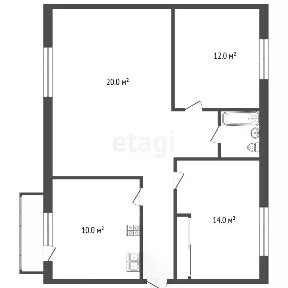 Продается 3-комн. квартира, 82,3 м²
