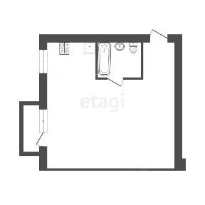 Продается студия, 33,3 м²