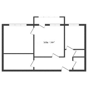 Продается 3-комн. квартира, 54 м²
