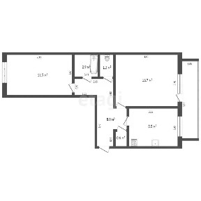 Продается 2-комн. квартира, 49,5 м²