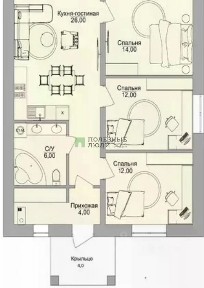 Продается 1-этажный дом, 78 м²