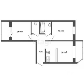 Продается 2-комн. квартира, 60 м²