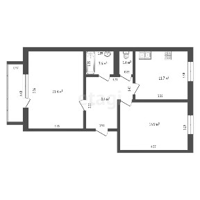Продается 2-комн. квартира, 60,6 м²