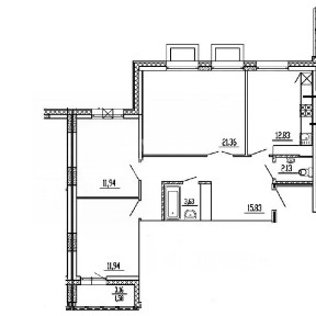 Продается 3-комн. квартира, 81,1 м²