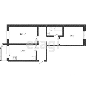 Продается 2-комн. квартира, 68,1 м²
