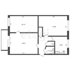 Продается 3-комн. квартира, 60 м²