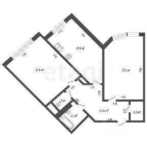 Продается 2-комн. квартира, 86 м²