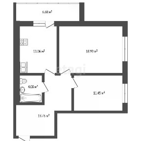 Продается 2-комн. квартира, 66 м²