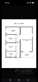 Продается 1-этажный дом, 116 м²