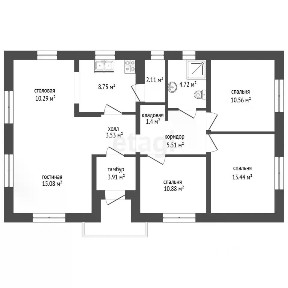Продается 1-этажный дом, 110 м²