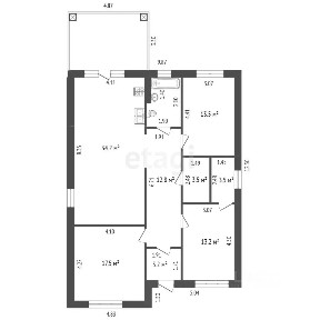 Продается 1-этажный дом, 125 м²