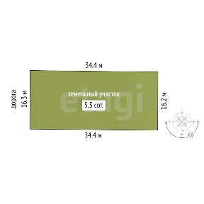 Продается участок, 5,5 сот.