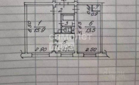 Продается 2-комн. квартира, 43,1 м²