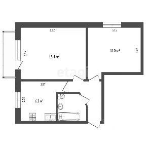 Продается 2-комн. квартира, 36,3 м²