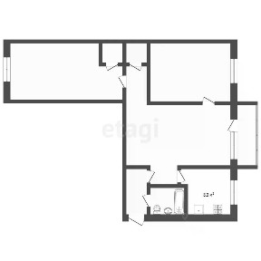 Продается 3-комн. квартира, 54,2 м²