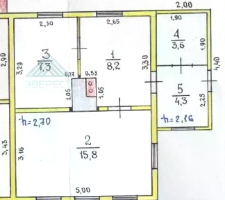 Продается 1-этажный дом, 47 м²