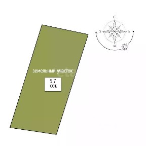 Продается участок, 5,7 сот.