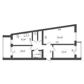 Продается 3-комн. квартира, 65,8 м²