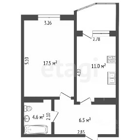 Продается 1-комн. квартира, 39,6 м²