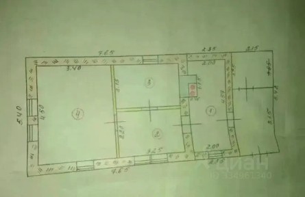 Продается 1-этажный дом, 38 м²