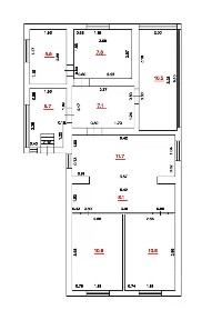 Сдается 1-этажный дом, 77,6 м²