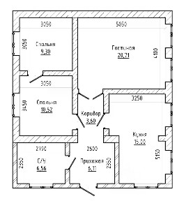 Продается 1-этажный дом, 80 м²