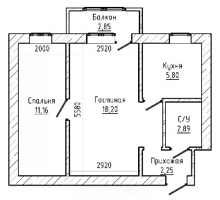 Продается 2-комн. квартира, 40 м²
