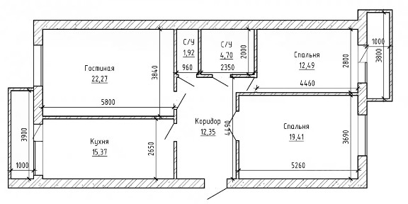 Продается 3-комн. квартира, 103 м²