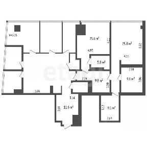 Продается апартаменты-студия, 197,3 м²
