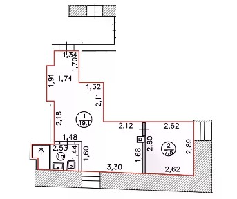 Продаются 2-комн. апартаменты, 29,9 м²