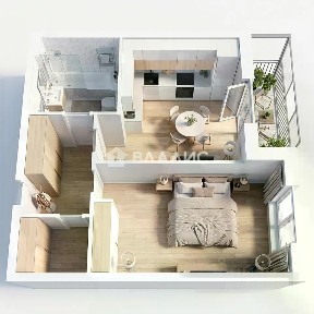 Продается 1-комн. квартира, 41,5 м²