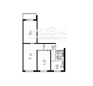 Продается 3-комн. квартира, 60,4 м²