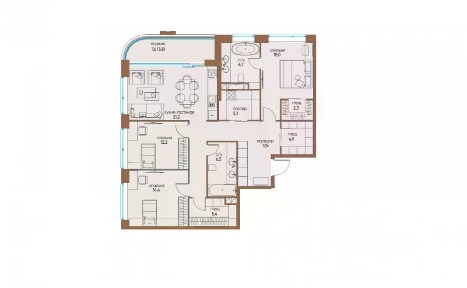 Продается 3-комн. квартира, 118,8 м²
