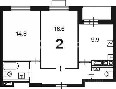 Продается 2-комн. квартира, 54,9 м²