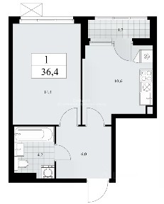 Продается 1-комн. квартира, 36,4 м²