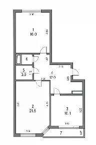 Продается 2-комн. квартира, 63,9 м²