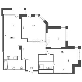 Продается 3-комн. квартира, 102 м²